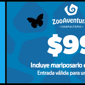 Entrada <BR>Mariposario + Insectario Chapultepec